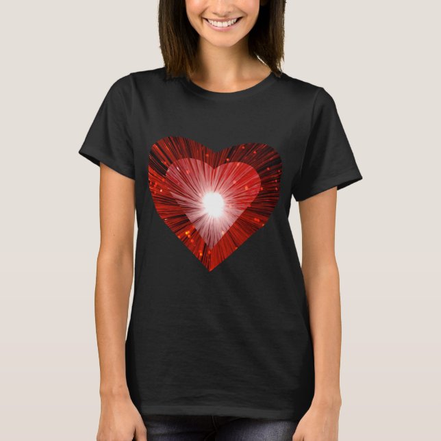 T-shirt femme 'coeur' du Red Heart (Devant)