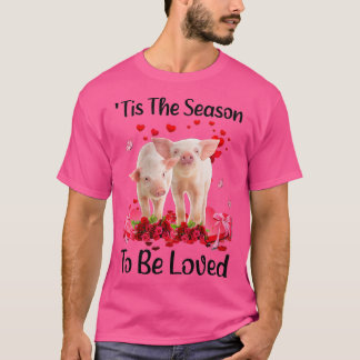 T-shirt Femme Coeurs Coeurs Coeurs Coeurs Ballons Valentin