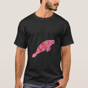 T-shirt Femme Coeurs mignons Manatee Animaux amusants Vale