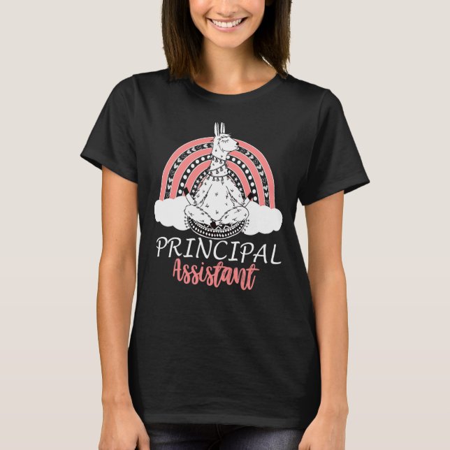 T-shirt Femme Cool adjointe principale Llama Rainbow (Devant)