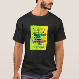 T-shirt Femme cool colorée New York City 5 Avenue