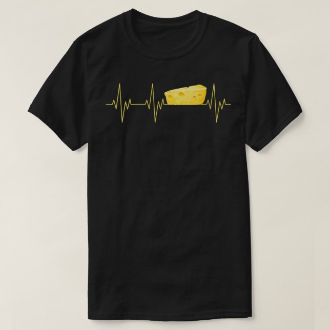 T-shirt Femme Cool Fromage Heartbeat Funny Farmer Famille  (Design devant)