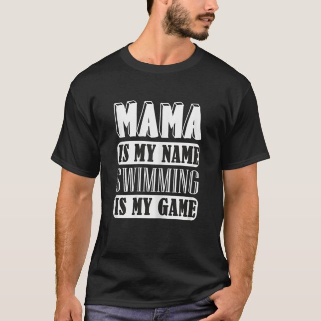 T-shirt Femme Cool Maman nager Fête des mères nager (Devant)