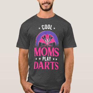 T-shirt Femme Cool Moms Jouer Dart Dart Dart Joueur Dart