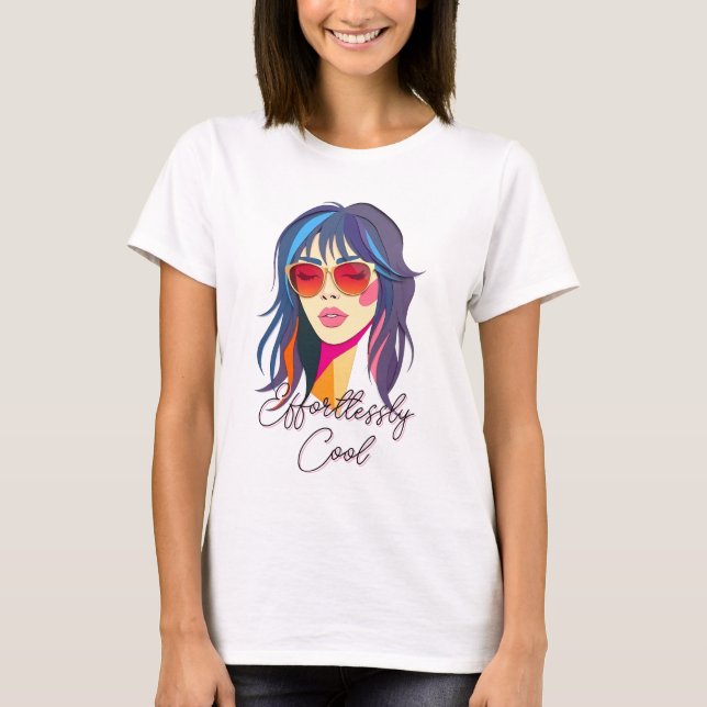 T-shirt Femme cool Pop Art (Devant)