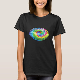 T-shirt Femme Cool Tie Dye Football Cute Sports Joueur M