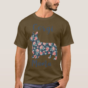 T-shirt Femme Corgi Mamawelsh Corgi Chien Maman Cadeaux Po