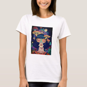 T-Shirt Femme Cosmic Mushroom Dream