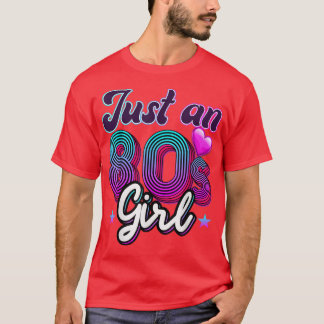 T-shirt Femme costumée des années 80 en costume féminin de