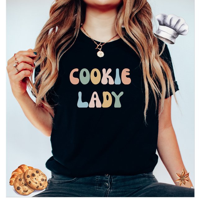 T-shirt Femme couleur de la Dame de Cookie (Créateur téléchargé)