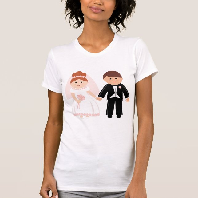 T-shirt Femme Couple Marié (Devant)
