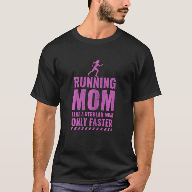 T-shirt Femme Coureur Fitness Courir Maman (Devant)