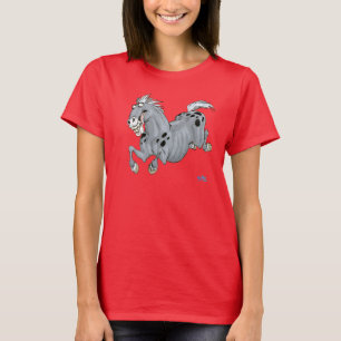 T-shirt femme Crazy Cartoon Horse
