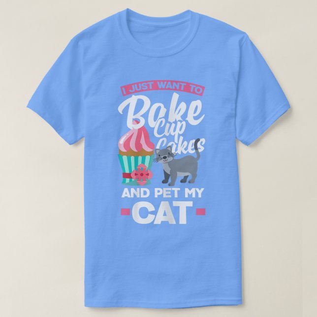 T-shirt Femme Cuisinière Cuisine de Cupcake Chat Propriéta (Design devant)