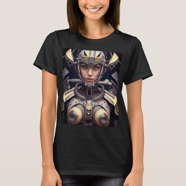 T-shirt Femme Cyborg Warrior (Devant)
