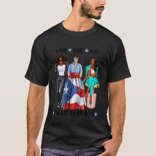 T-shirt Femme d'affaires afro-portoricaine PDG patronne