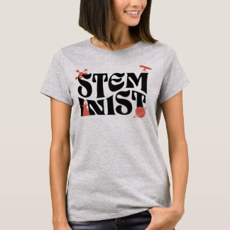 T-shirt Femme Dans La Stéménite Steministe Science Girl