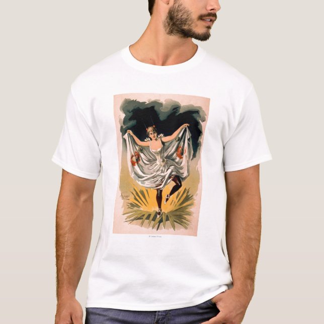 T-shirt Femme dans le costume de danse sur l'affiche de (Devant)