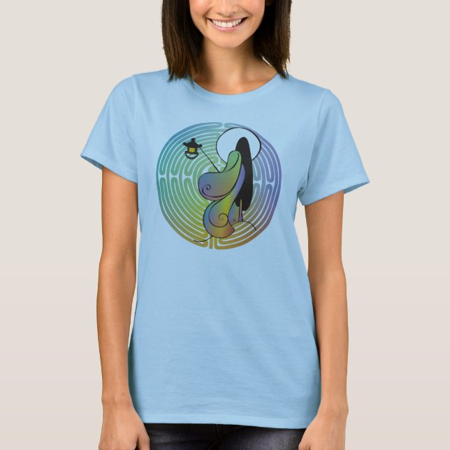 T-shirt Femme dans le labyrinthe (Devant)