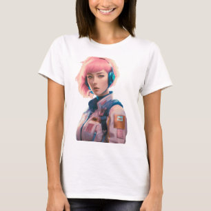 T-shirt Femme dans le style science-fiction
