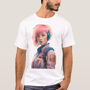 T-shirt Femme dans le style science-fiction