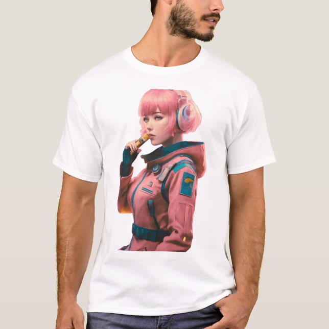 T-shirt Femme dans le style science-fiction (Devant)
