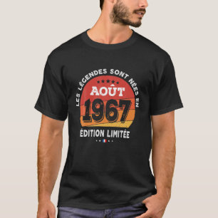 T-shirt Femme De 54 Ans Homme Les Légendes Est Né Au