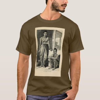 T-shirt Femme de Bangkok Thaïlande Gravure sur bois De T