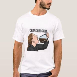 T-shirt Femme de bureau qui avale du café à la cafetière h
