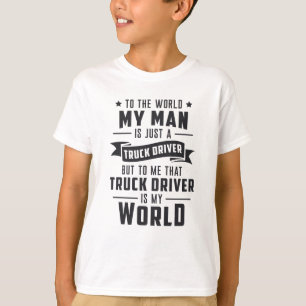 T-shirt Femme De Camionneurs Mon Homme Est Juste Un Chauff