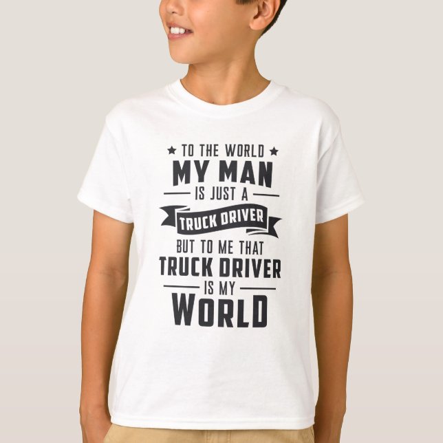 T-shirt Femme De Camionneurs Mon Homme Est Juste Un Chauff (Devant)