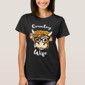 T-shirt Femme de campagne pour femme de ferme ou vache fem