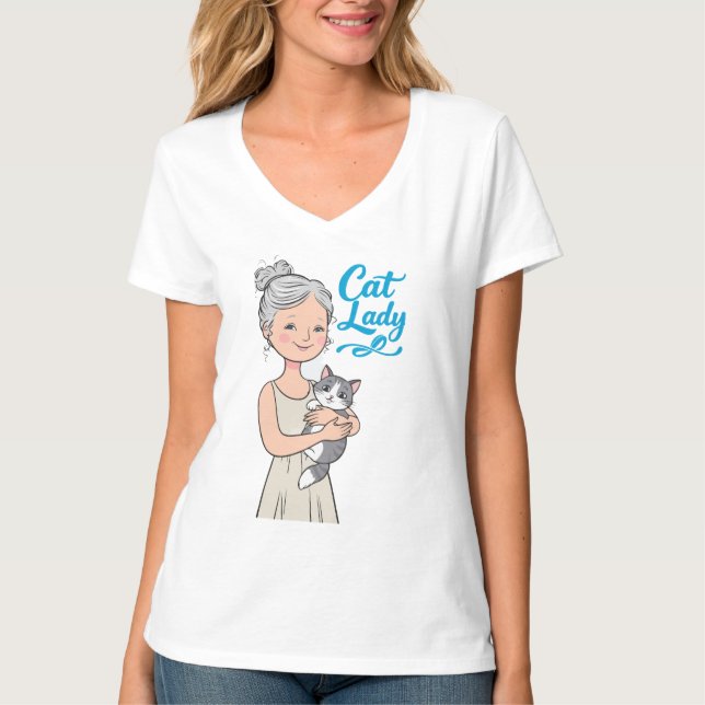 T-shirt femme de chat (Devant)