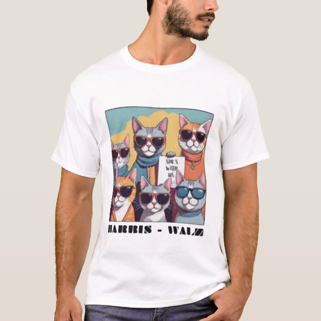 T-shirt Femme de chat sans enfant dames de chat sans enfan (Devant)