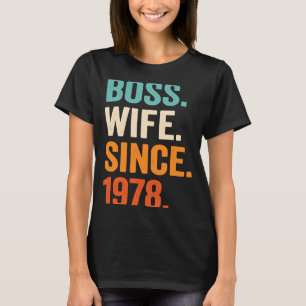 T-shirt Femme de chef depuis 1978 45e anniversaire de mari