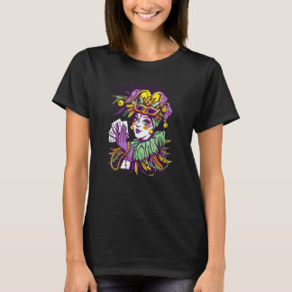 T-shirt Femme de Chester tête de masque de raisin de Mardi
