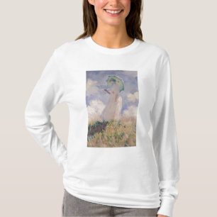 T-shirt Femme de Claude Monet   avec le parasol tourné