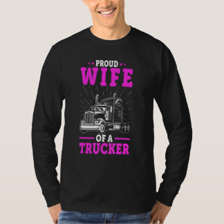 T-shirt Femme de conducteur de camion Fière épouse d'un ro