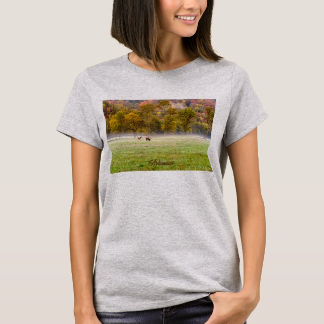 T-shirt Femme de Couple d'Elk (Devant)