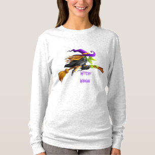 T-shirt femme de cuisine Halloween à manches longu