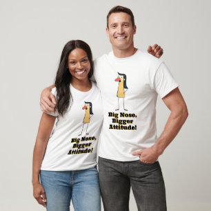 T-shirt Femme De Dessin Délicat Avec Gros Nez