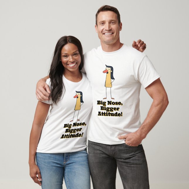 T-shirt Femme De Dessin Délicat Avec Gros Nez (Unisexe)