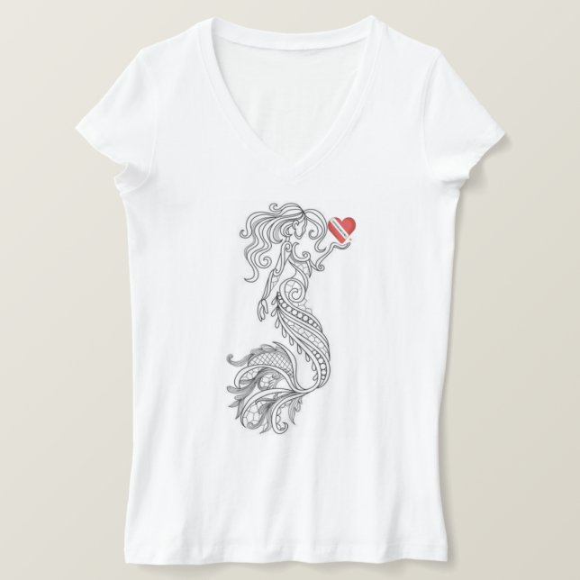 T-shirt femme de Diveheart Mermaid (Design devant)