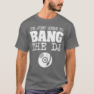 T-shirt Femme de DJ Disc Jockey Banghe drôle Groupe de mus