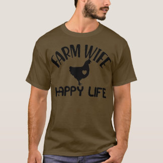 T-shirt Femme de ferme une vie heureuse