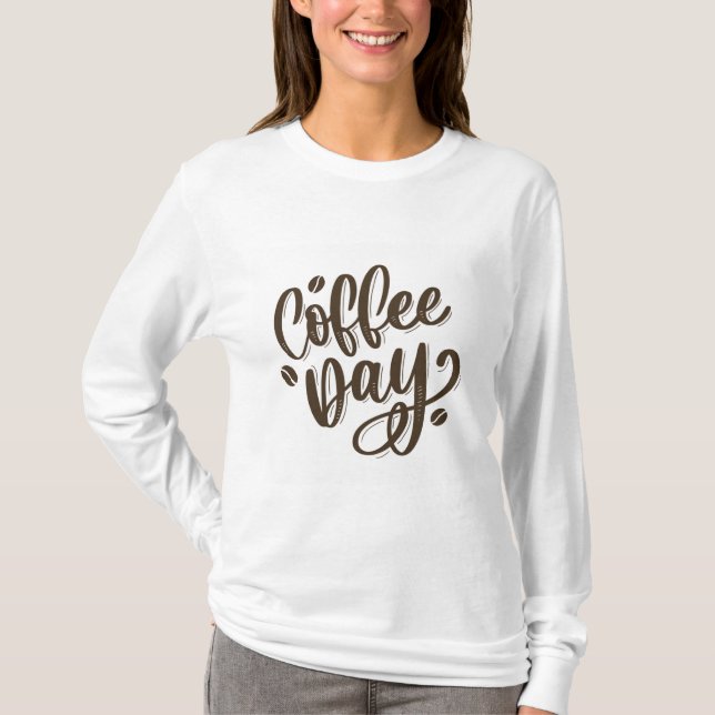 T-shirt femme de la journée du café (Devant)