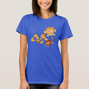 T-shirt femme de la parade des Lions en caricature