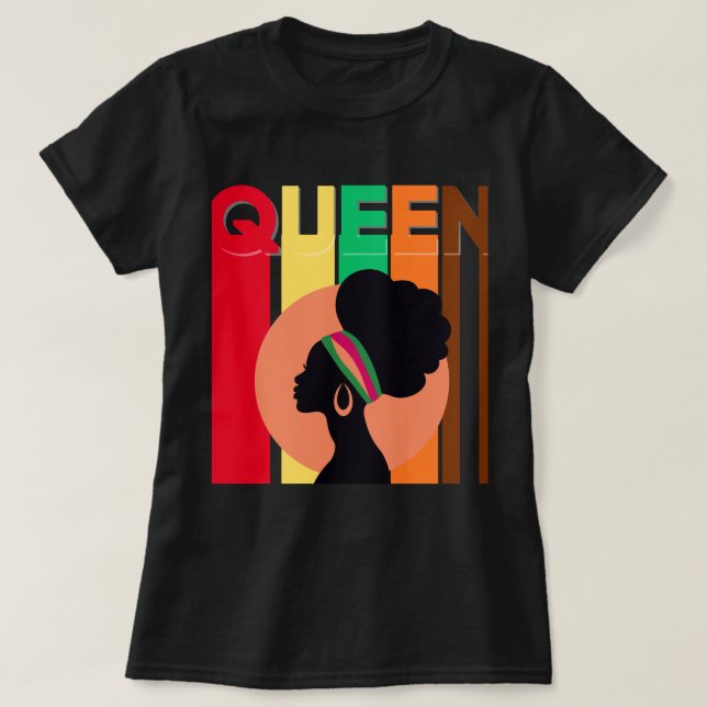 T-shirt femme de la reine africaine (Design devant)