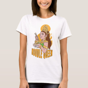 T-shirt Femme de la Reine des nouilles blanche