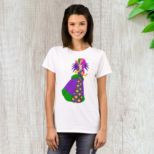 T-shirt femme de la reine Mardi Gras (Créateur téléchargé)